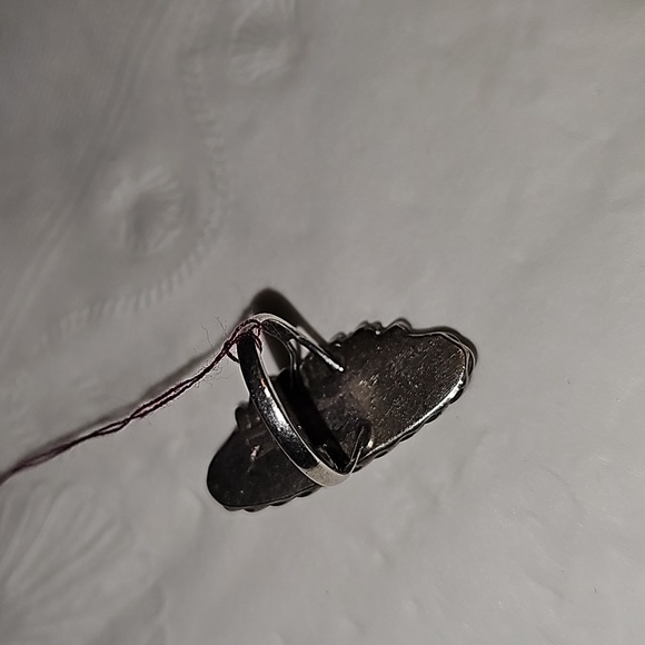 Vintage pink mother of pearl ring - Picture 5 of 8